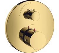 hansgrohe AXOR Starck Thermostat encastré avec robinet d'arrêt, 10700990, Couleur: Optique en or poli
