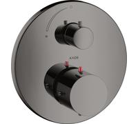 hansgrohe AXOR Starck Thermostat encastré avec robinet d'arrêt, 10700330, Couleur: Chrome noir poli