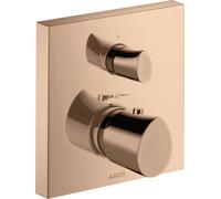 hansgrohe AXOR Starck Thermostat organique Starck encastré avec robinet d'arrêt, 1 consommateur, 12715300, Couleur: Rouge poli or
