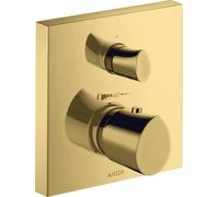 hansgrohe AXOR Starck Thermostat organique Starck encastré avec robinet d'arrêt, 1 consommateur, 12715990, Couleur: Optique en or poli
