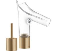 hansgrohe AXOR Starck V Mélangeur lavabo 2 trous AXOR Starck V 110 avec set de déchets, 12115140, Couleur: Bronze brossé