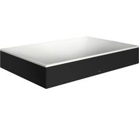 hansgrohe AXOR Suite lavabo à poser, rectangulaire, 600x600mm, avec cadre métal, sans trop-plein, SOLIDSurface, 42004670, Couleur: noir mat