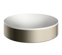 hansgrohe AXOR Suite lavabo à poser, rond, D 400mm, avec cadre métal, sans trop-plein, SOLIDSurface, 42001830, Couleur: Nickel poli