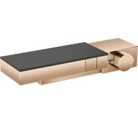 hansgrohe AXOR Thermostat de bord en saillie / encastrable pour 2 consommateurs, 46240300, Couleur: Rouge poli or