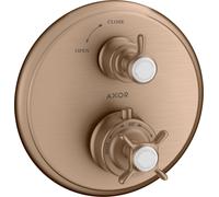 hansgrohe AXOR Thermostat Montreux encastré avec robinet d'arrêt,1 consommateur, 16800310, Couleur: Or rouge brossé