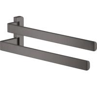 hansgrohe AXOR UNIVERSAL Accessoires double porte-serviettes, 42821340, Couleur: Chrome noir brossé