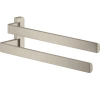 hansgrohe AXOR UNIVERSAL Accessoires double porte-serviettes, 42821820, Couleur: Nickel brossé