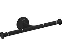 hansgrohe AXOR UNIVERSAL Circular Support de papier toilette, double, 42857670, Couleur: noir mat