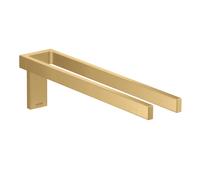 hansgrohe AXOR UNIVERSAL Rectangular porte-serviettes, métal, double, fixe, longueur 380mm, 42622250, Couleur: Optique or brossé