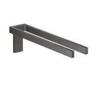 Hansgrohe Porte-serviette mural Axor Universal Rectangular double fixe 380 mm Chrome noir brossé