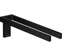 hansgrohe AXOR UNIVERSAL Rectangular porte-serviettes, métal, double, fixe, longueur 380mm, 42622670, Couleur: noir mat
