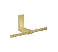 hansgrohe AXOR UNIVERSAL Rectangular support papier toilette, métal, double, 42657950, Couleur: laiton brossé