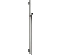 hansgrohe Axor Uno barre de douche 27989330 900mm, avec flexible de douche 1600mm, chrome noir poli