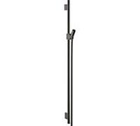 hansgrohe Axor Uno barre de douche 27989330 900mm, avec flexible de douche 1600mm, chrome noir poli