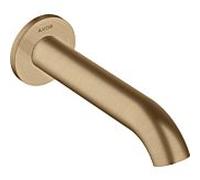 hansgrohe Axor Uno bec de baignoire 38411140 saillie 178 mm, courbé, avec rosace, montage mural, bronze brossé
