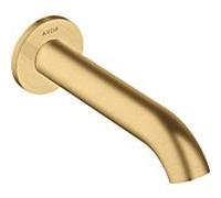 hansgrohe Axor Uno bec de baignoire 38411250 projection 178 mm, courbé, avec rosace, montage mural, optique or brossé