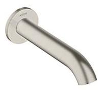 hansgrohe Axor Uno bec de bain 38411800 projection 178mm, courbé, avec rosace, montage mural, aspect inox