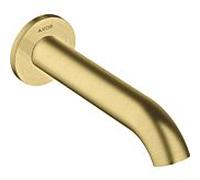 hansgrohe Axor Uno bec de baignoire 38411950 projection 178mm, courbé, avec rosace, montage mural, laiton brossé