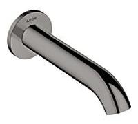 hansgrohe Axor Uno bec de bain 38411330 projection 178mm, courbé, avec rosace, montage mural, chrome noir poli