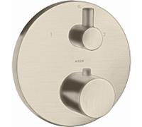 hansgrohe AXOR Uno² Thermostat AXOR Uno² encastré avec robinet d'arrßªt et inverseur, 2 consommateurs, 38720820, Couleur: Nickel brossé