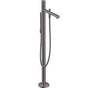 hansgrohe AXOR Uno Mitigeur bain douche AXOR Uno, posé au sol, Zerogriff, saillie 244mm, 45416340, Couleur: Chrome noir brossé