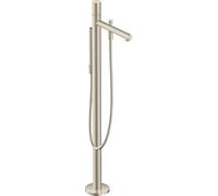 hansgrohe AXOR Uno Mitigeur bain douche AXOR Uno, posé au sol, Zerogriff, saillie 244mm, 45416820, Couleur: Nickel brossé