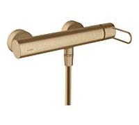 hansgrohe Axor Uno mitigeur de douche 38621140 apparent, avec poignée en arc, bronze brossé