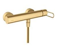 hansgrohe Axor Uno mitigeur de douche 38621250 apparent, avec poignée en arc, optique or brossé