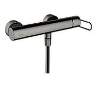 hansgrohe Axor Uno mitigeur de douche 38621330 apparent, avec poignée en arc, chrome noir poli