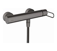 hansgrohe Axor Uno mitigeur de douche 38621340 apparent, avec poignée en arc, chrome noir brossé