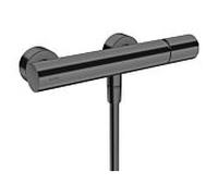 hansgrohe Axor Uno mitigeur de douche 45600330 apparent, avec poignée zéro, chrome noir poli