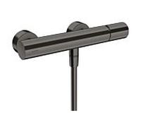 hansgrohe Axor Uno mitigeur de douche 45600340 apparent, avec poignée zéro, chrome noir brossé