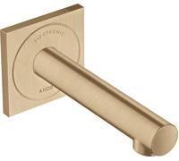 hansgrohe AXOR Uno mitigeur de lavabo électronique encastré, montage mural 160, saillie 225mm, 45110140, Couleur: Bronze brossé