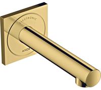 hansgrohe AXOR Uno mitigeur de lavabo électronique encastré, montage mural 160, saillie 225mm, 45110990, Couleur: Optique en or poli