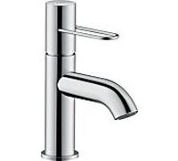 hansgrohe Axor Uno mitigeur lavabo 38021340 projection 111mm, avec poignée en arc, garniture de vidange déverrouillable, chrome noir brossé