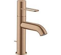 hansgrohe Axor Uno mitigeur lavabo 38023310 projection 127mm, avec poignée en arc, tirette garniture de vidange , or rouge brossé
