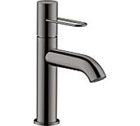 hansgrohe Axor Uno mitigeur lavabo 38026330 projection 127mm, avec poignée en arc, garniture de vidange déverrouillable, chrome noir poli