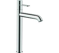 hansgrohe Axor Uno mitigeur lavabo 38034340 projection 201mm, garniture de vidange déverrouillable, avec poignée en arc, chrome noir brossé