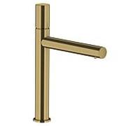 Hansgrohe Mitigeur lavabo Axor Uno 45003950 – saillie 198 mm, vidage déverrouillable, laiton brossé