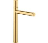 Hansgrohe Mitigeur lavabo Axor Uno 45004250, saillie 198 mm, garniture déverrouillable, or brossé