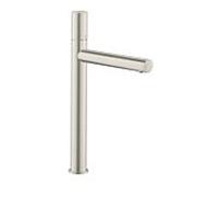 hansgrohe Axor Uno mitigeur lavabo 45004800 projection 198mm, garniture de vidange déverrouillable, avec poignée zéro, aspect acier inoxydable