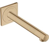 hansgrohe AXOR Uno mitigeur de lavabo électronique encastré, montage mural 220, saillie 225mm, 45111140, Couleur: Bronze brossé