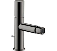 hansgrohe Axor Uno mitigeur de bidet 45200330 projection 124mm, avec poignée zéro, tirette garniture de vidange , chrome noir poli
