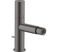 Hansgrohe – Mitigeur de bidet Axor Uno 45200340, projection 124 mm, poignée zéro, chrome noir brossé