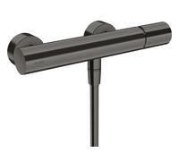 hansgrohe AXOR Uno Mitigeur monocommande de douche pour montage en saillie Zerogriff, 1 consommateur, 45600340, Couleur: Chrome noir brossé