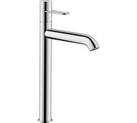 hansgrohe AXOR Uno Mitigeur monocommande de lavabo 250, béqu'ille, sans vidage escamotable, saillie 201mm, 38034330, Couleur: Chrome noir poli