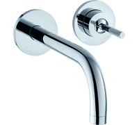 hansgrohe AXOR Uno mitigeur monocommande de lavabo encastré, rosettes pour montage mural, saillie 165mm, 38113000, Couleur: chrome