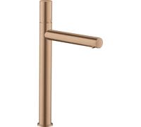 hansgrohe AXOR Uno mitigeur monocommande de lavabo Uno 260, Zerogriff, sans vidage escamotable, saillie 198mm, 45004310, Couleur: Or rouge brossé