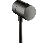hansgrohe Fixfit vanne d'arrêt 38882330 en saillie, chrome noir poli