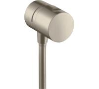 hansgrohe AXOR Uno raccordement mural Arrêt avec vanne d'arrêt, 38882820, Couleur: Nickel brossé